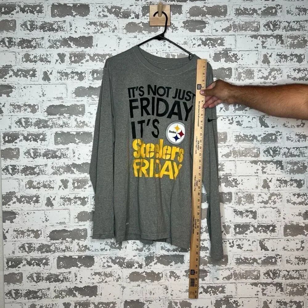 Nike dri fit pitsburgh Steelers long sleeve t shirt